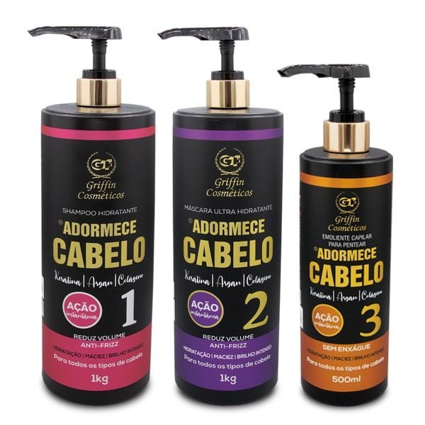 Kit Adormece Cabelo 500ml - Griffin