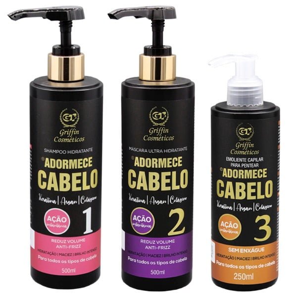 Kit Adormece Cabelo 500ml - Griffin